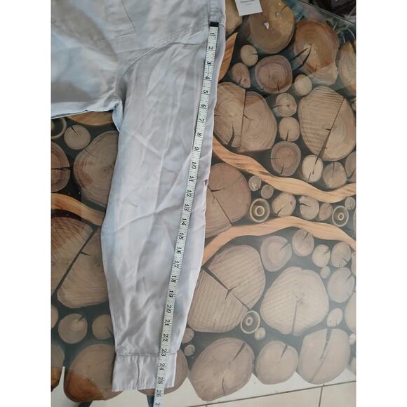 SCOTTeVEST Charlotte Chambray Shirt Long Sleeves Gray NWT Plus Size M1/XXL - Picture 12 of 12